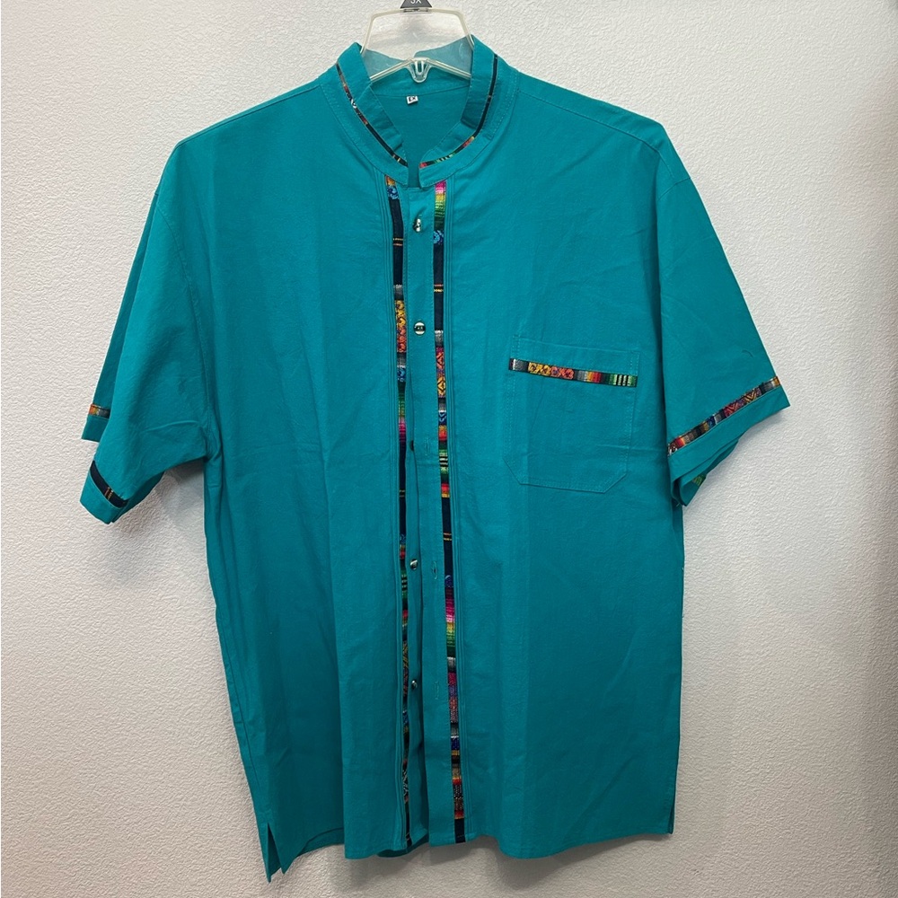 NWOT Men’s Linen Short Sleeve Shirt Size XL